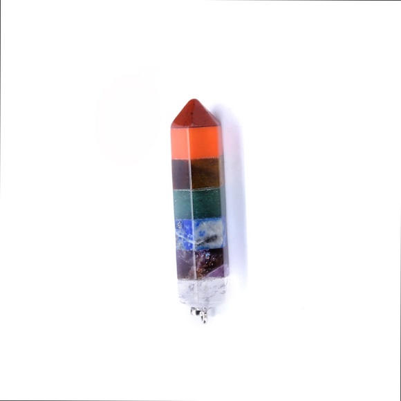 Natural Stone Necklace with Pendant - Picture 4 of 5